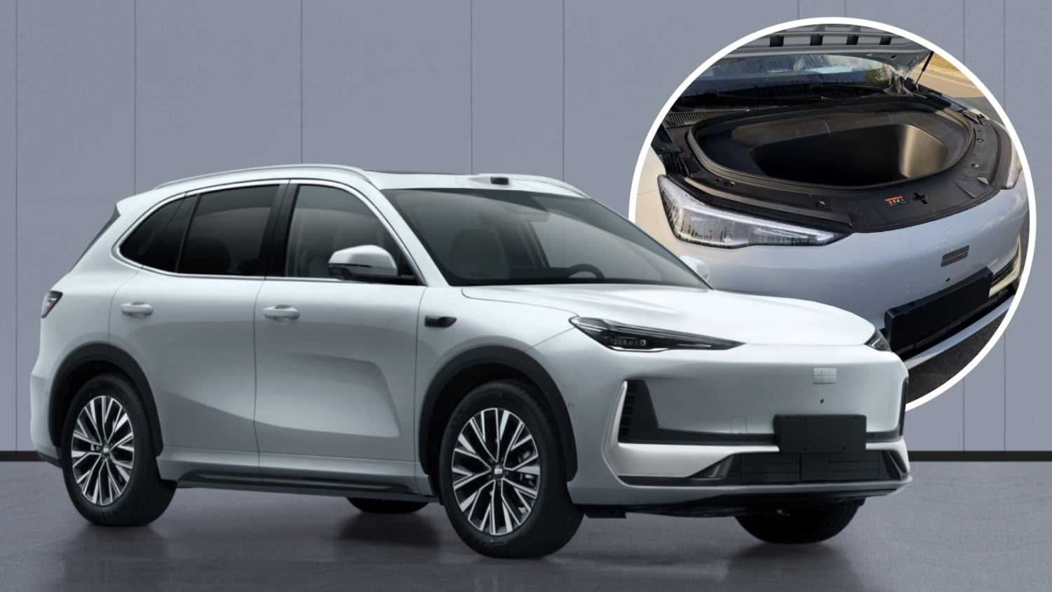 Geely EX5 ใหม่พร้อมช่องเก็บของหน้า frunk จากเอกสาร MIIT